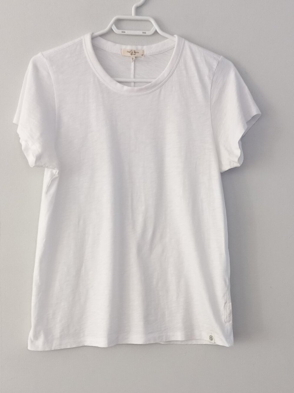 RAG & BONE white cotton t shirt